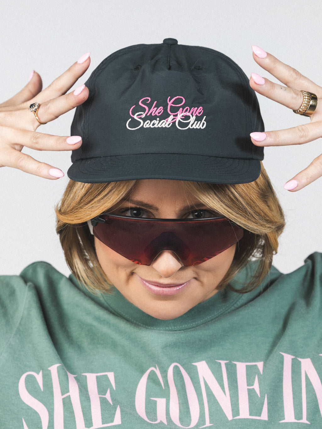 She Gone Golf Hat Forest Green