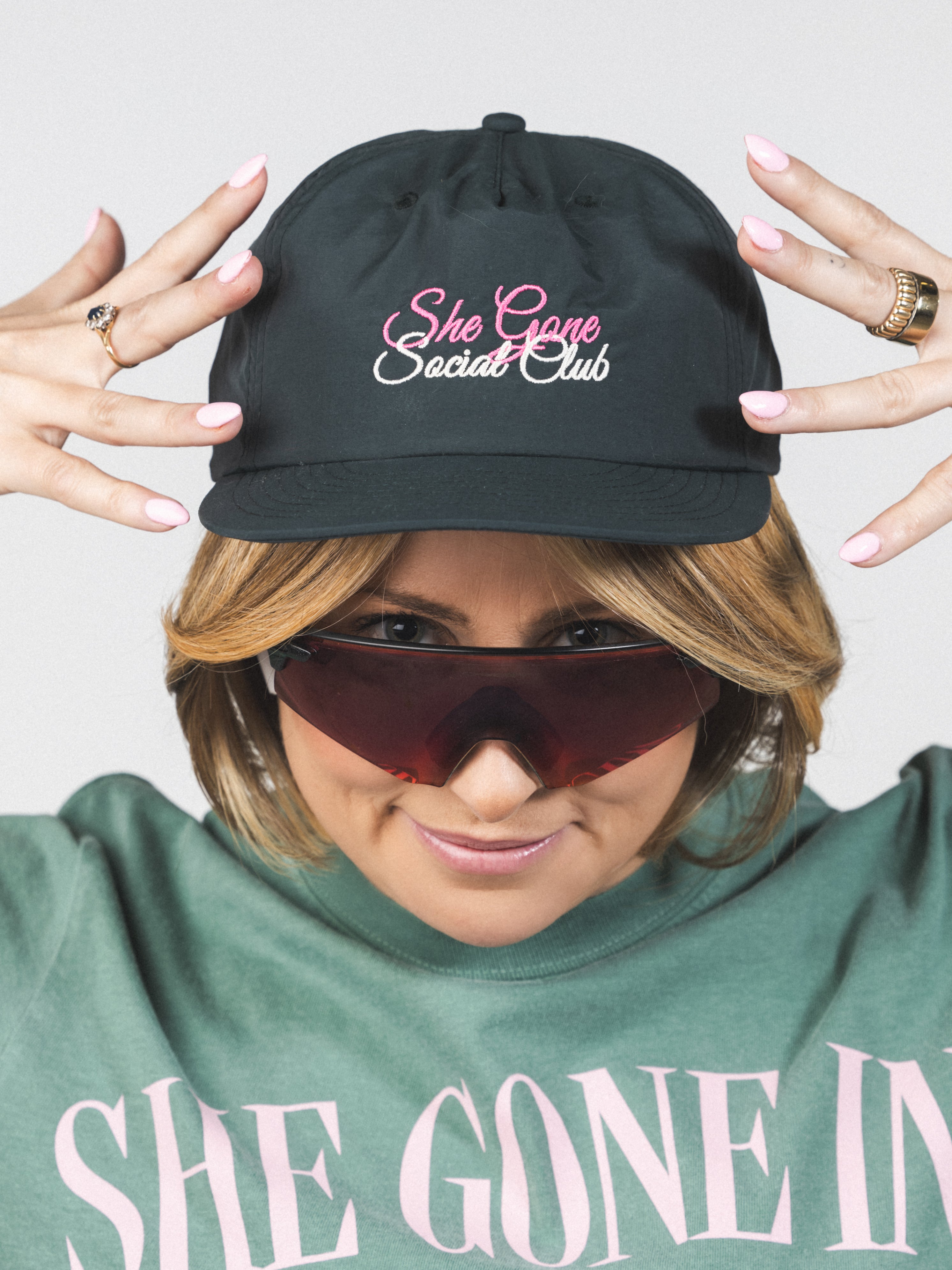 She Gone Golf Hat Forest Green