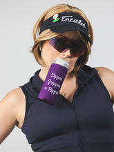 Load image into Gallery viewer, SIPPIN, GRIPPIN, RIPPIN KOOZIE IN ROYAL PURPLE
