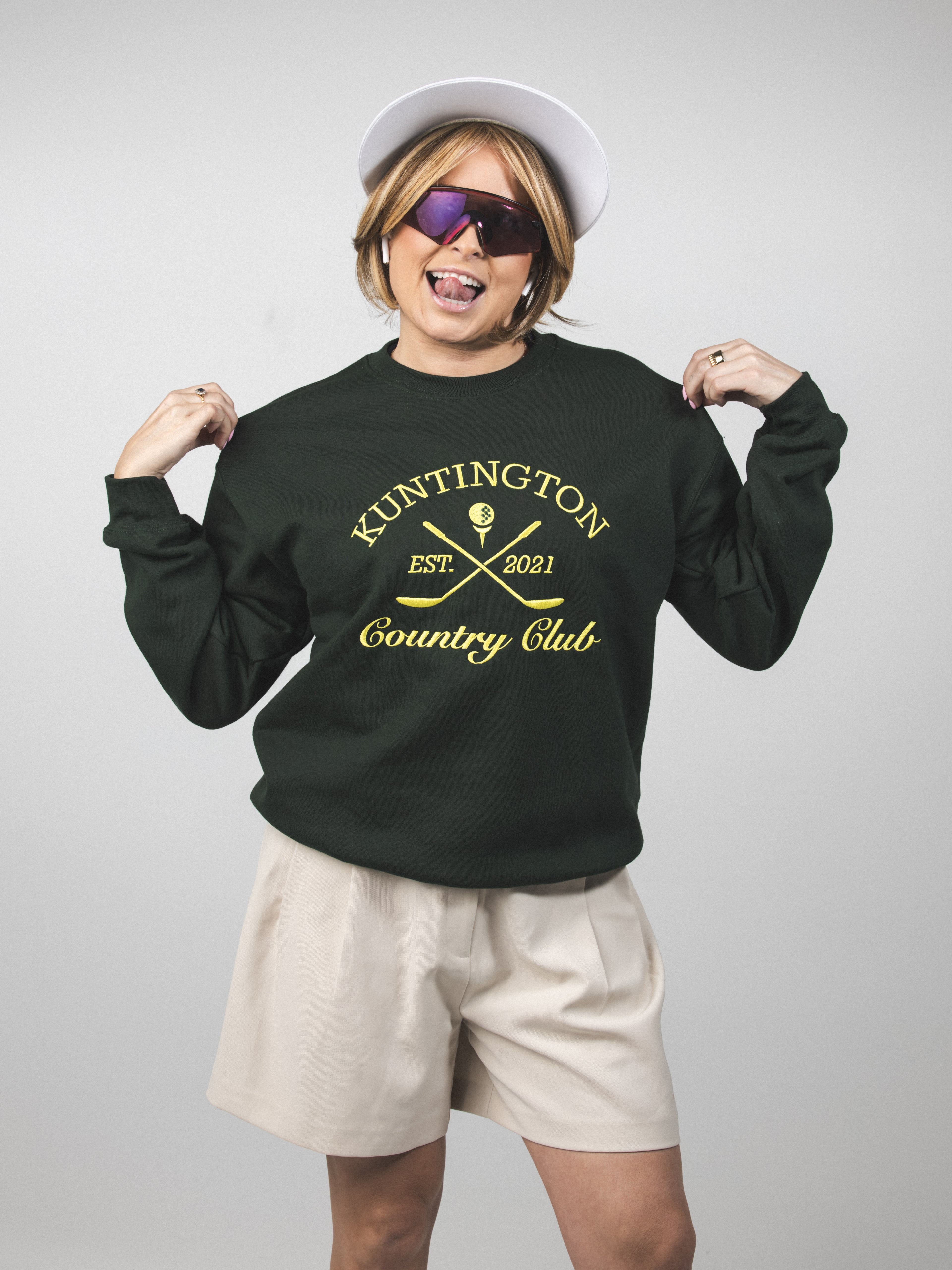 Kuntington Country Club Embroidered Crew