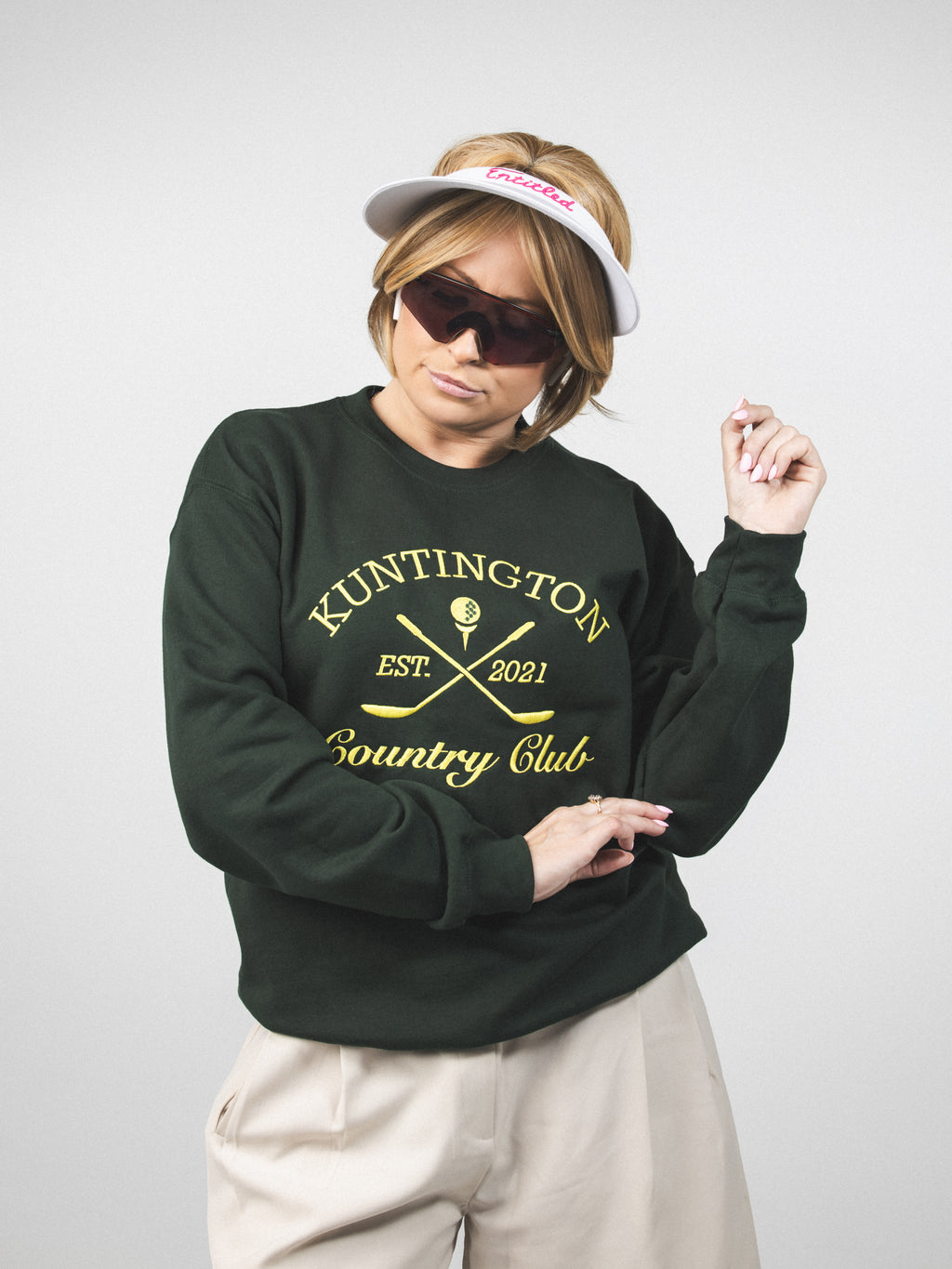 Kuntington Country Club Embroidered Crew