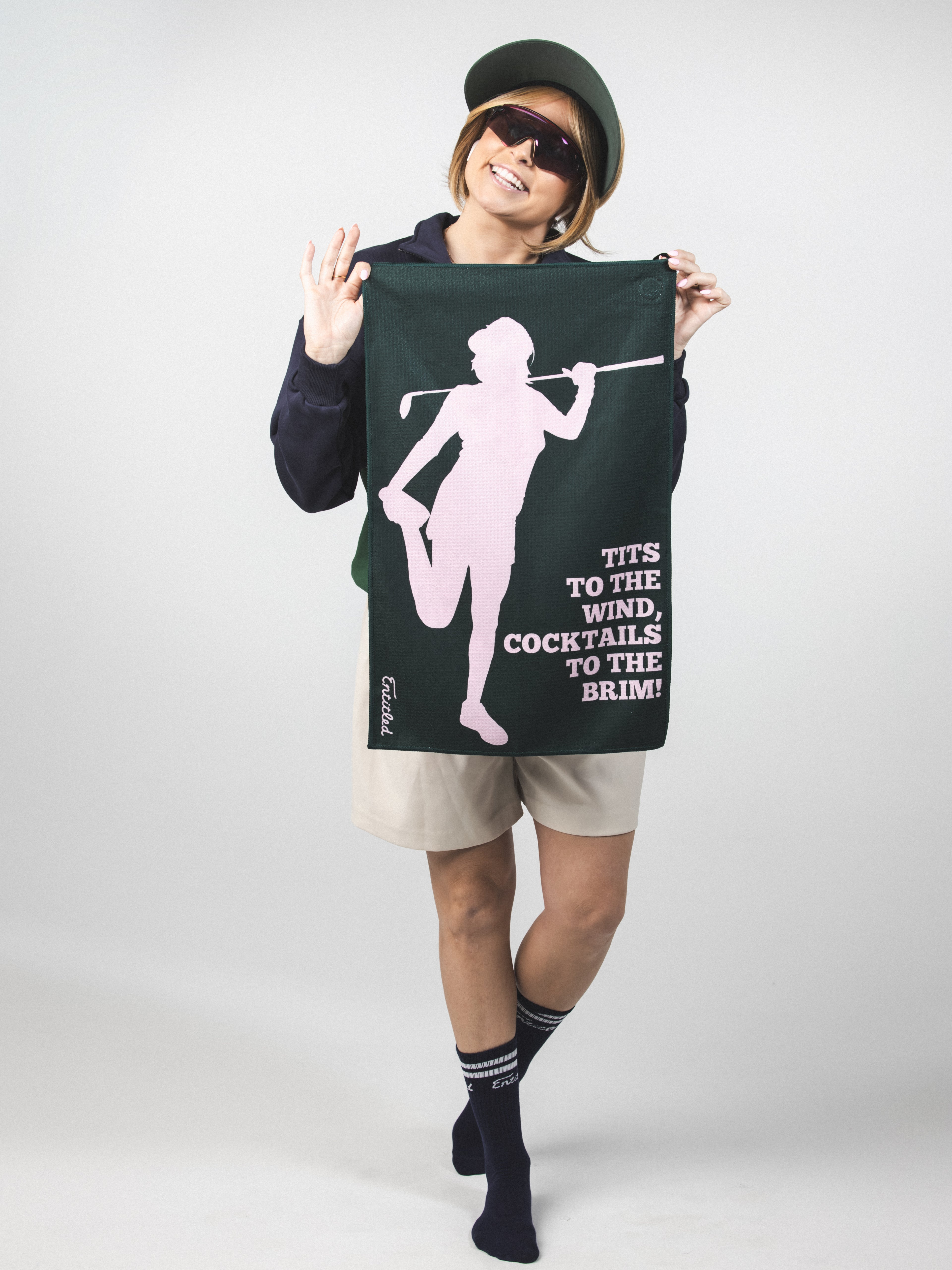 Tits to the Wind Golf Towel