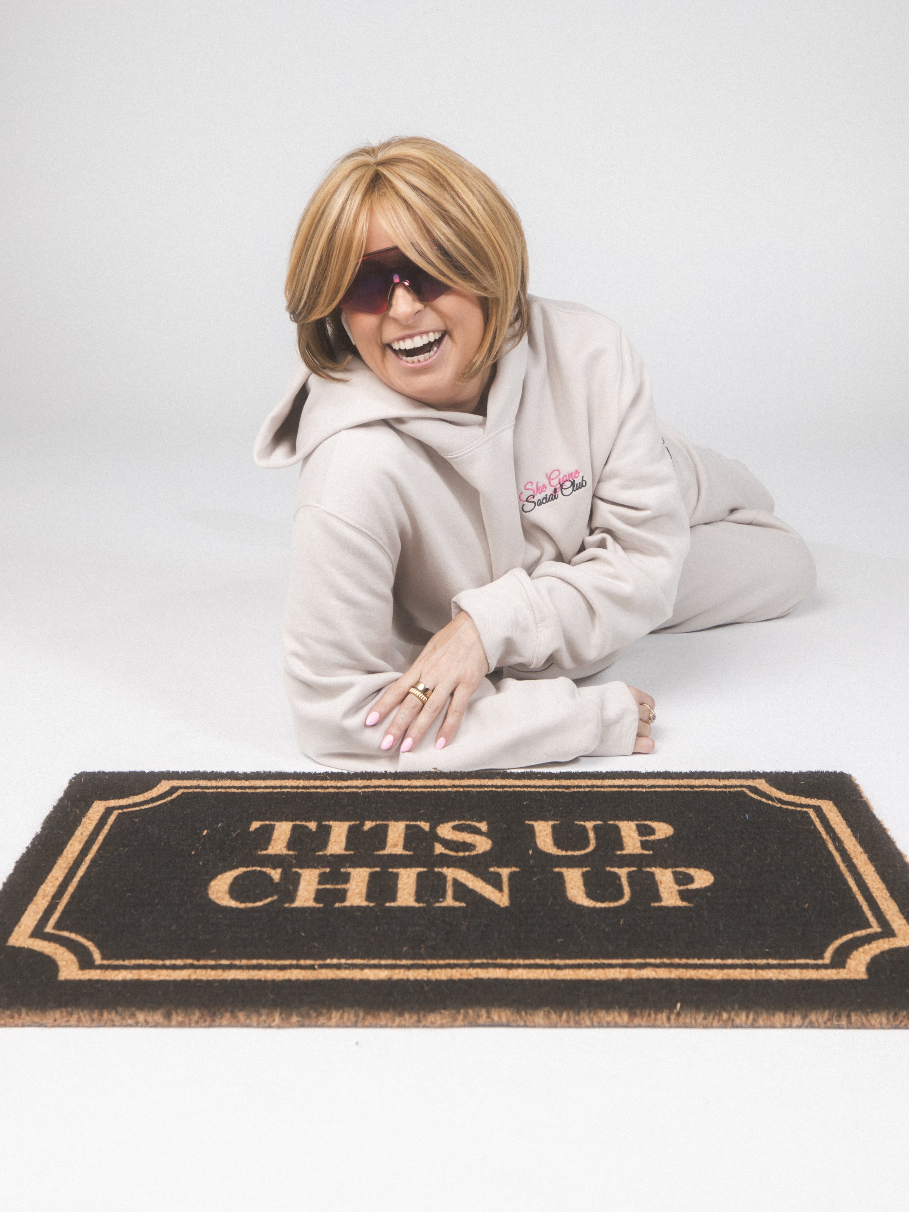 Tits Up Chins Up Doormat