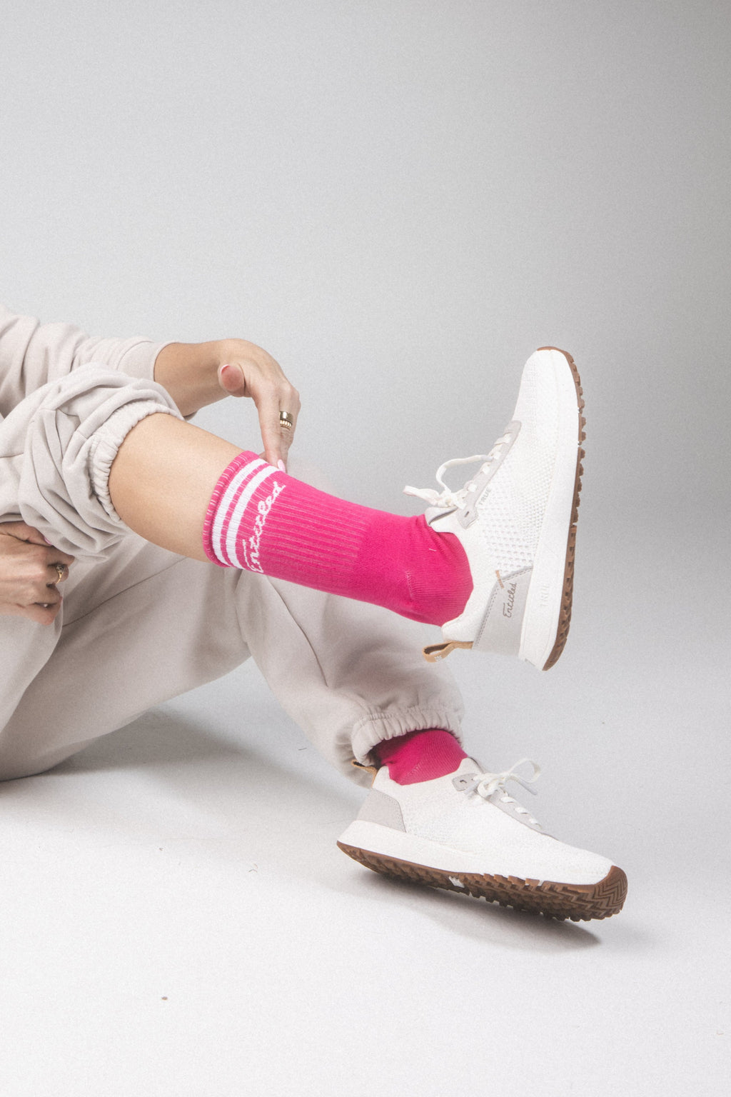 Entitled Ultra Soft Socks Hot Pink