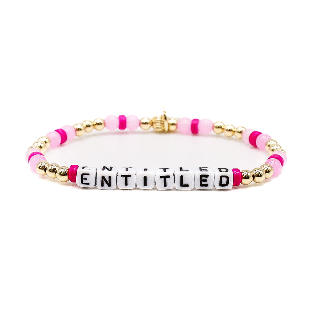 Entitled Limited Edition 14k Gold Bracelet