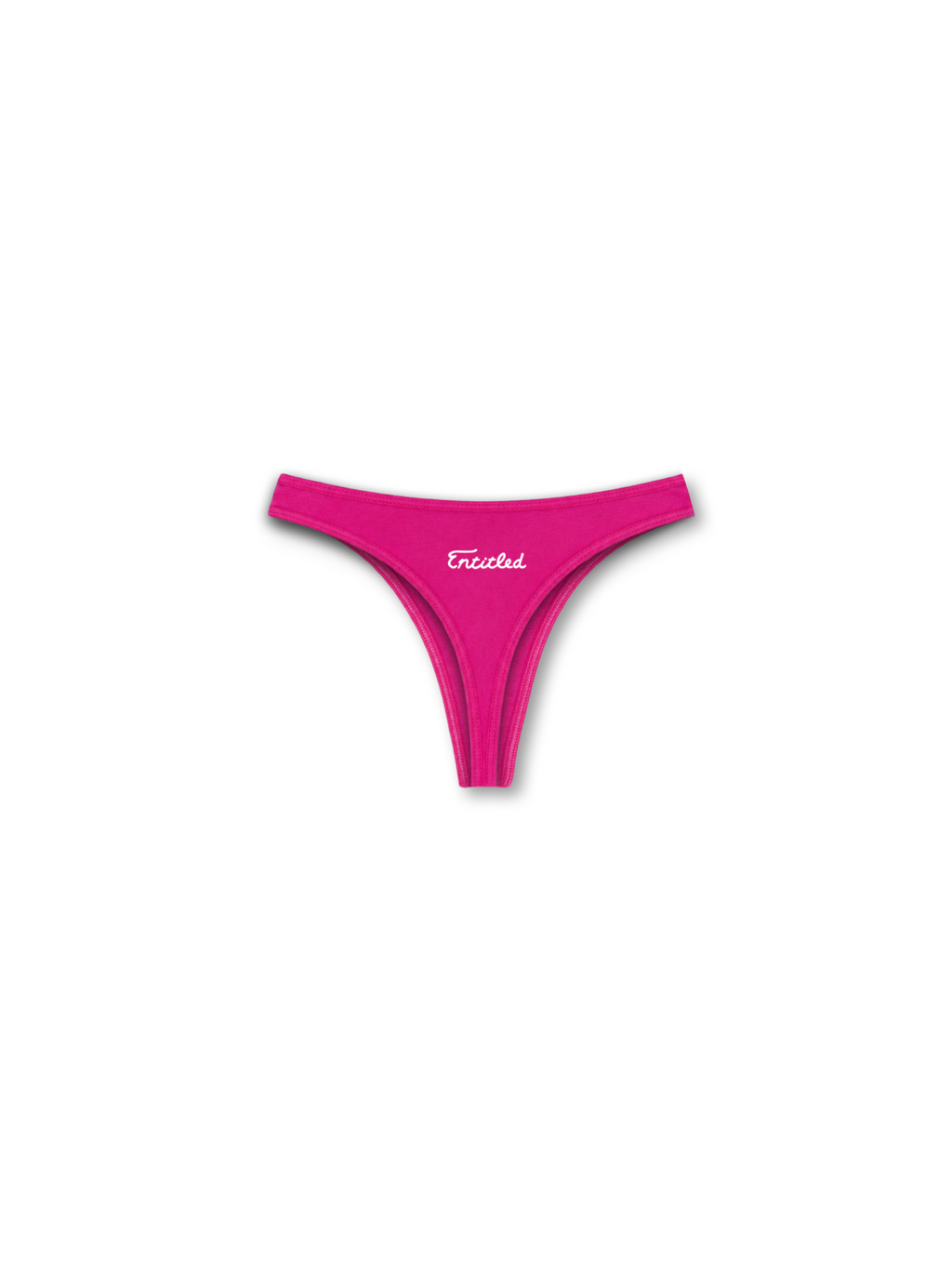 SOO ENTITLED THONG PANTY HOT PINK