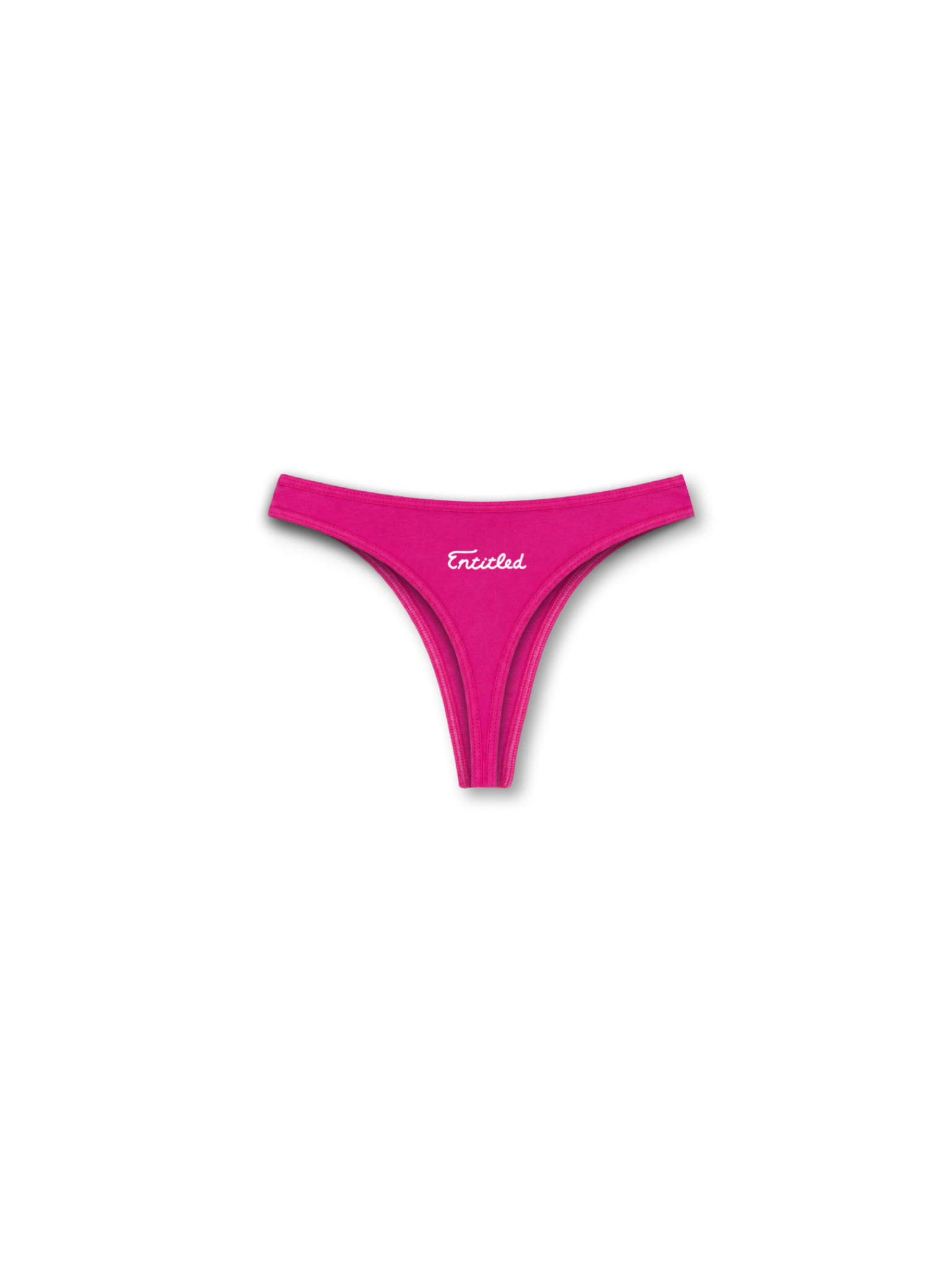 SOO ENTITLED THONG PANTY HOT PINK