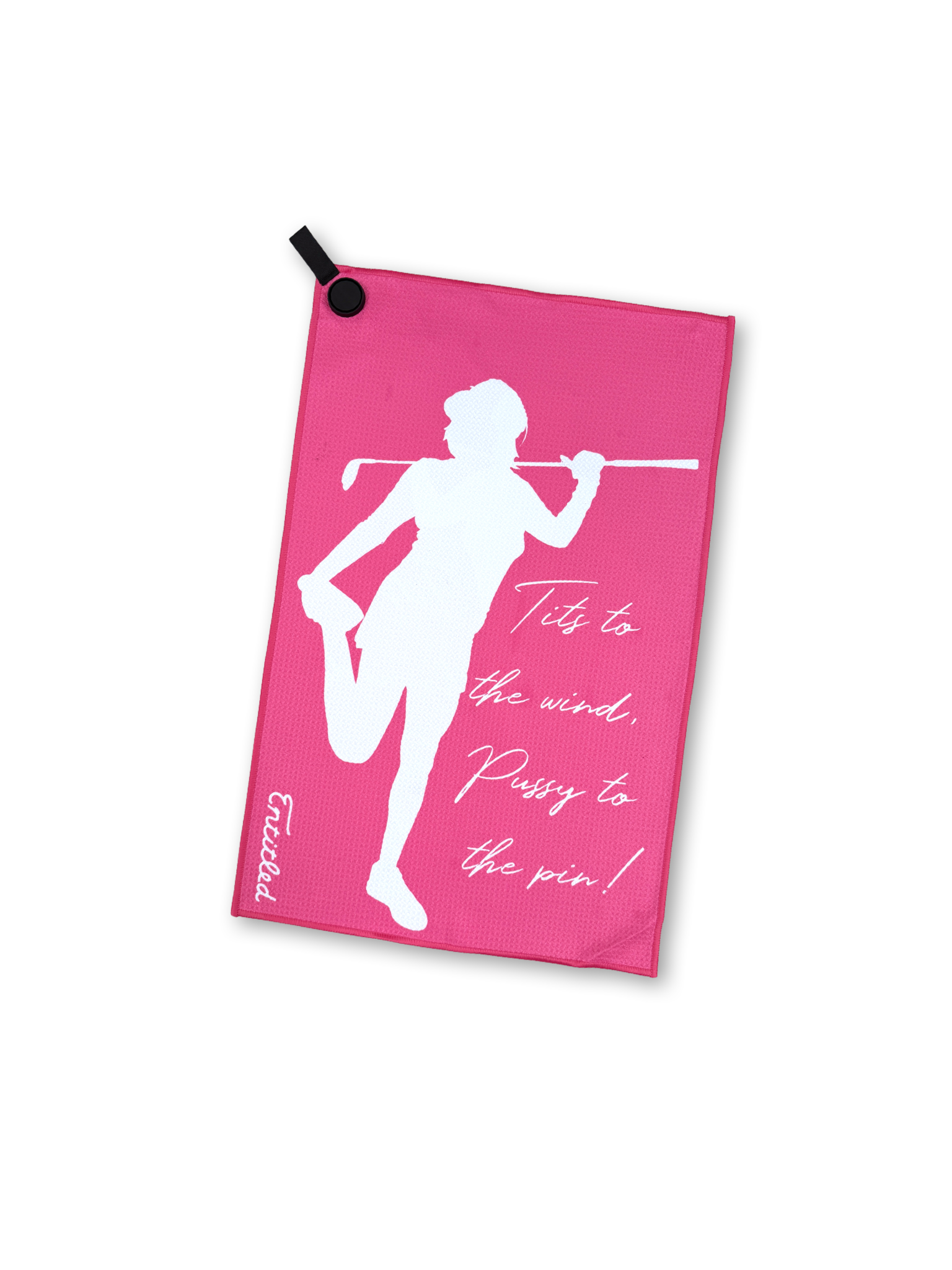 PUSSY TO THE PIN GOLF TOWEL