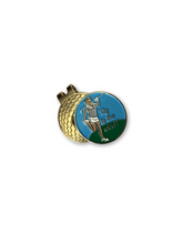 Load image into Gallery viewer, TITS TO THE WIND HAT CLIP GOLF MARKER
