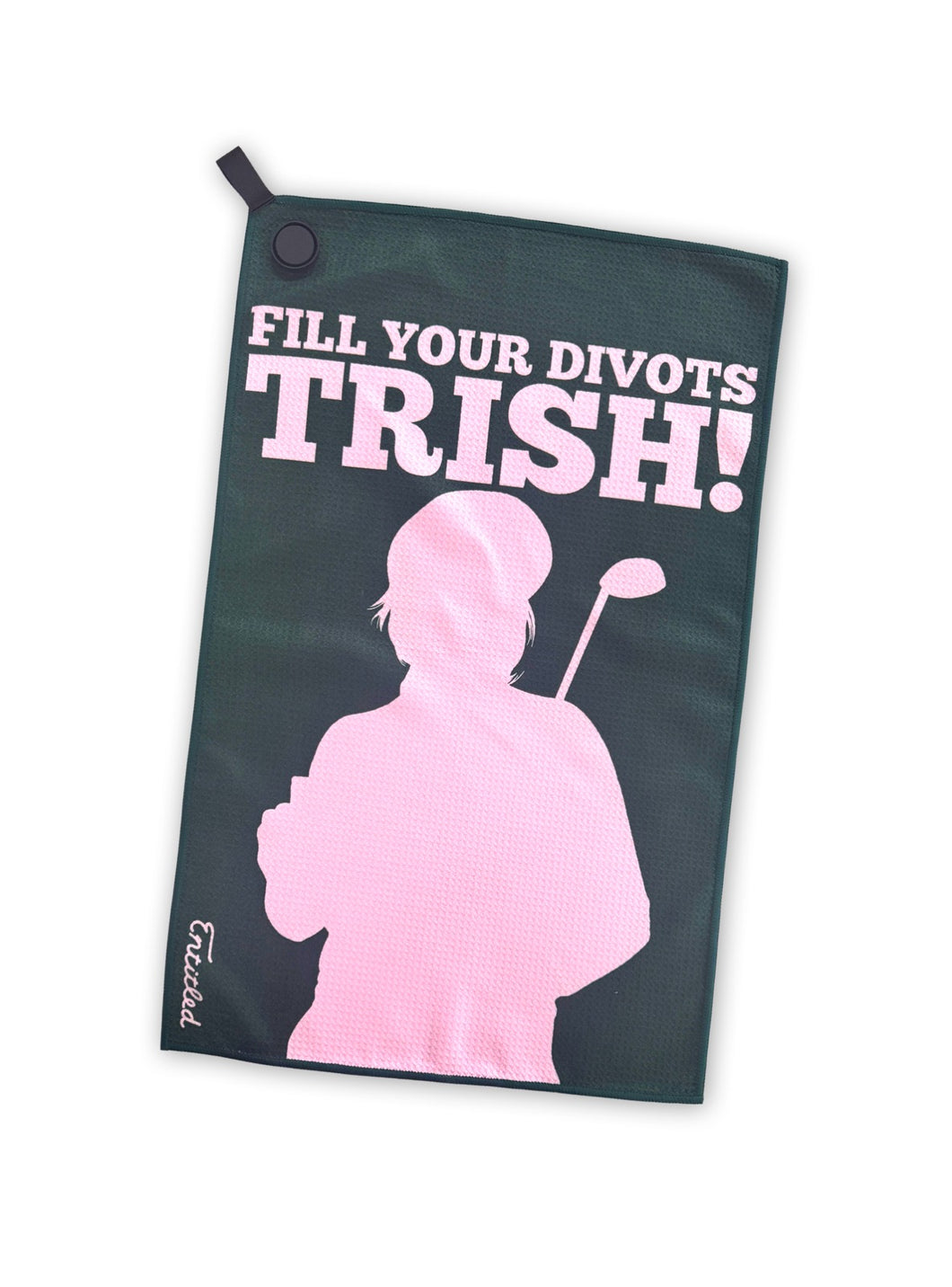 FILL YOUR DIVOTS GOLF TOWEL WITH MAGNET