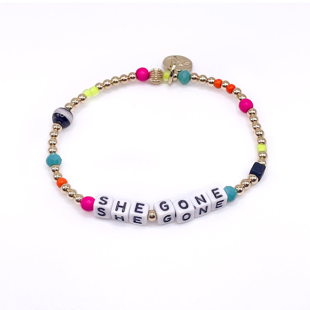 SHE GONE 14K GOLD BRACELET