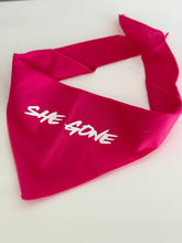 Load image into Gallery viewer, Limited Edition &quot;She Gone&quot; Bandana in Spiked Pink Lemonade
