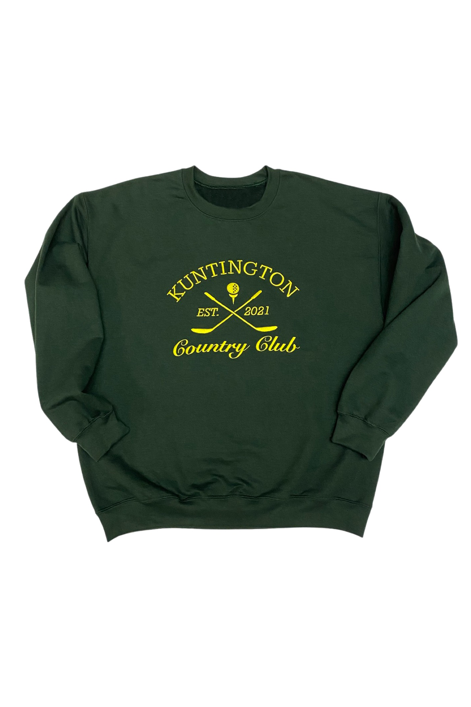 KUNTINGTON COUNTRY CLUB EMBROIDERED CREW – Entitled Housewife