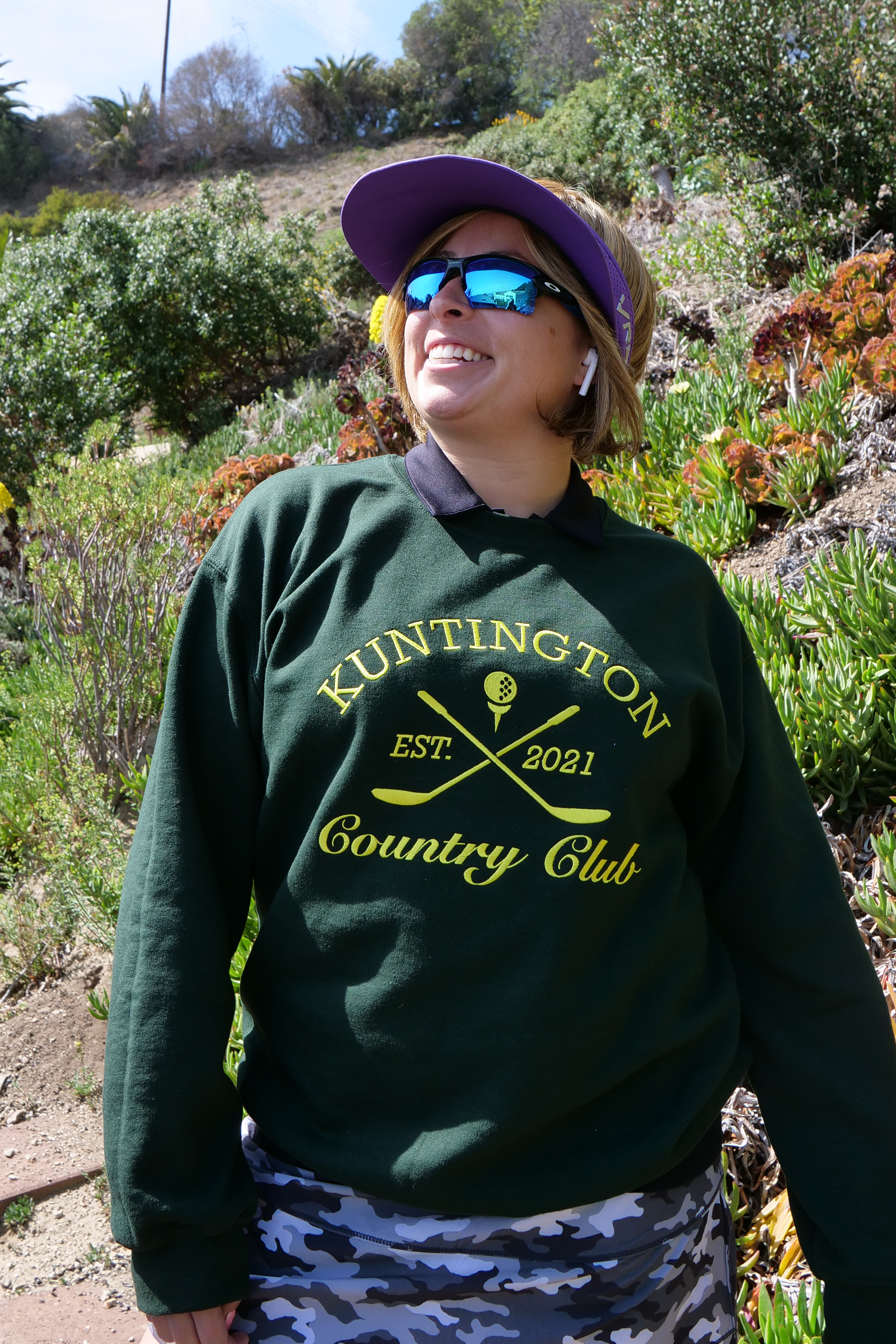 Kuntington Country Club Embroidered Crew